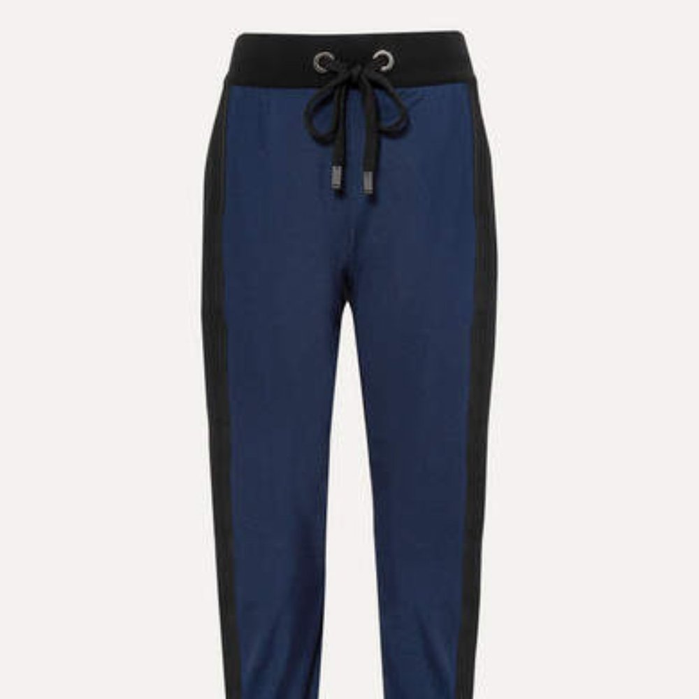 Mahina Pana two-tone stretch track pants